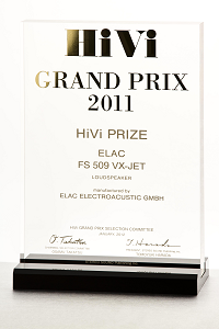 ELAC FS 509 VX-JET - HiVI (Japan) - GRAND PRIX 2011 Award